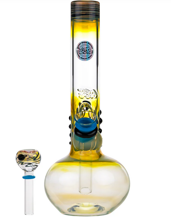 Jerome Baker Designs and GrassCity Dichro Fumed Glass Ice Bong | Green - Image 4